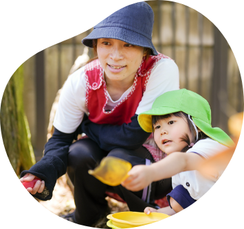 子どもと関わる職員