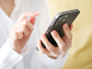 連絡用スマホアプリの様子